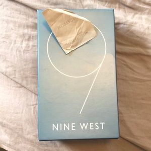 Nine West, stacked wood heel, size 8, worn once